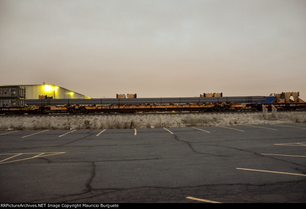 PTTX Flat Car with steel beams